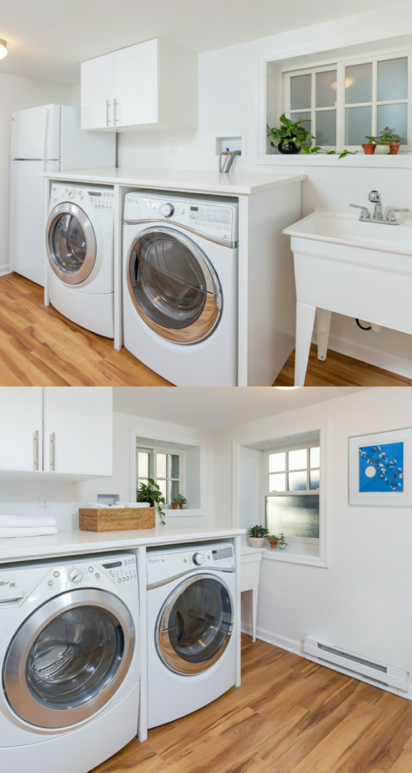 35+ Basement Laundry Room Ideas (on decorating,makeover,and flooring)