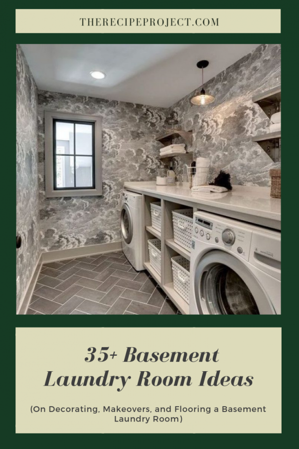 35+ Basement Laundry Room Ideas (on decorating,makeover,and flooring)