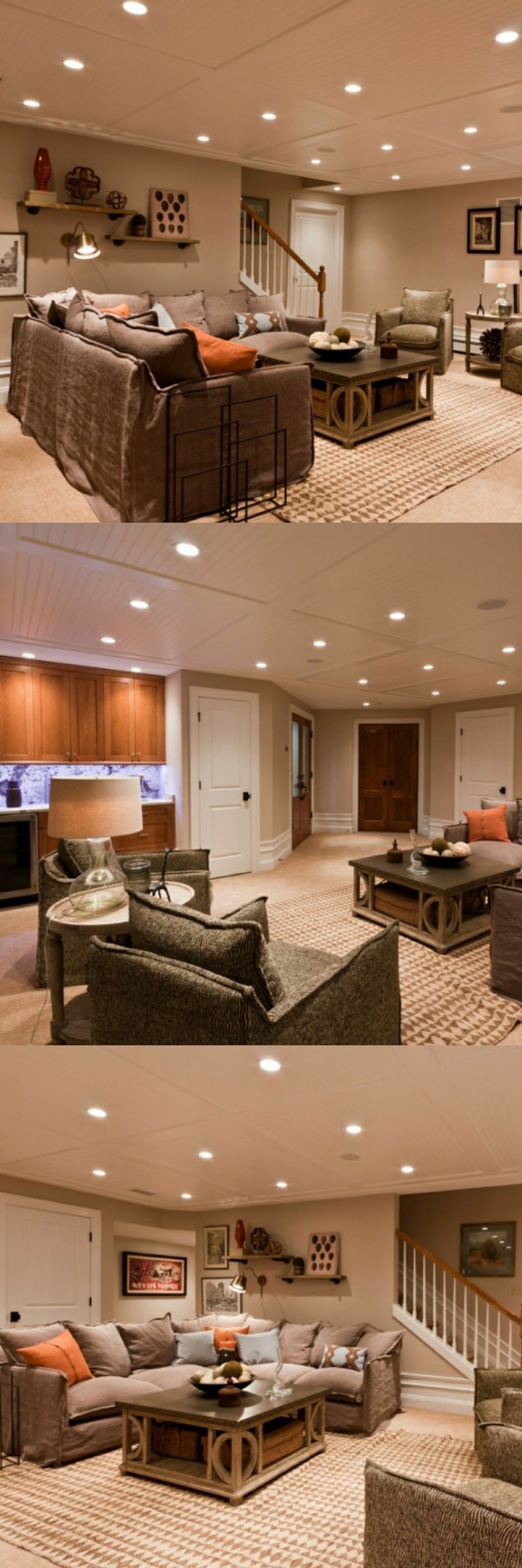 basement decorating ideas for family room