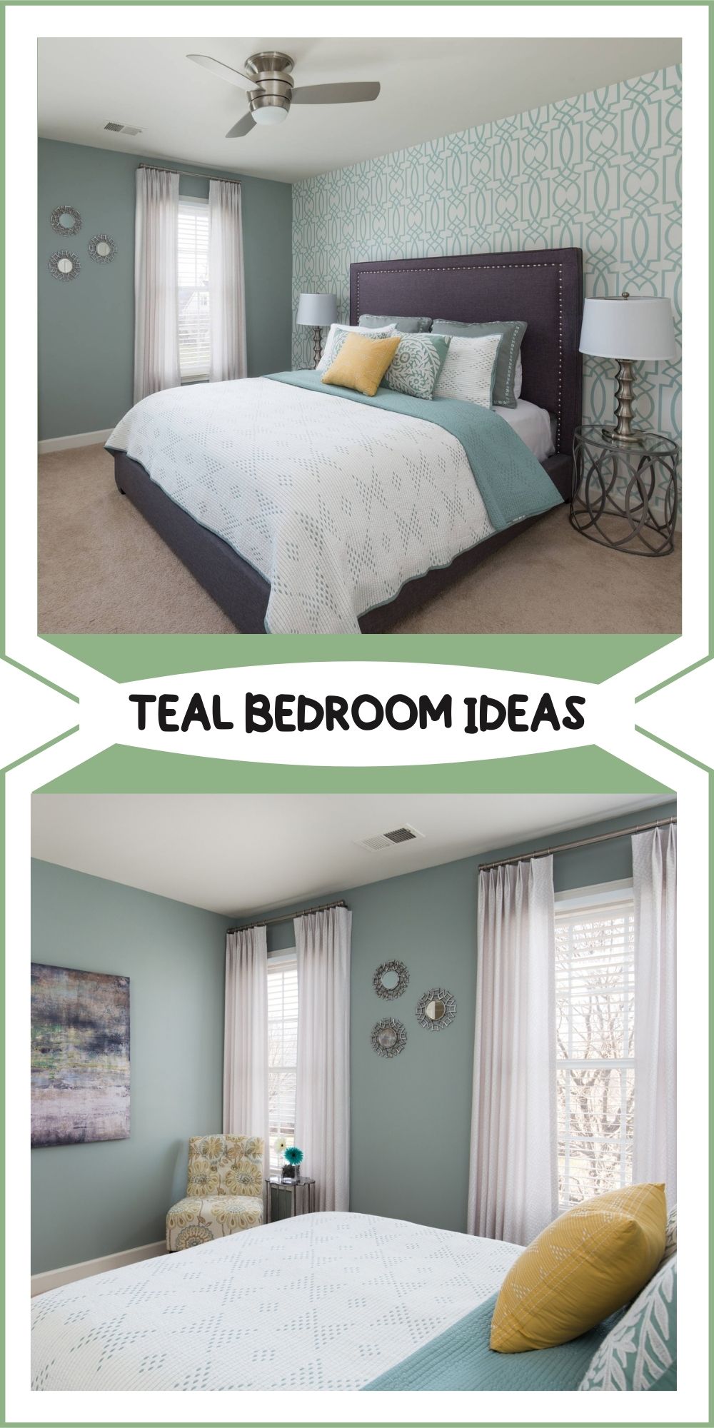 teal and gold bedroom ideas