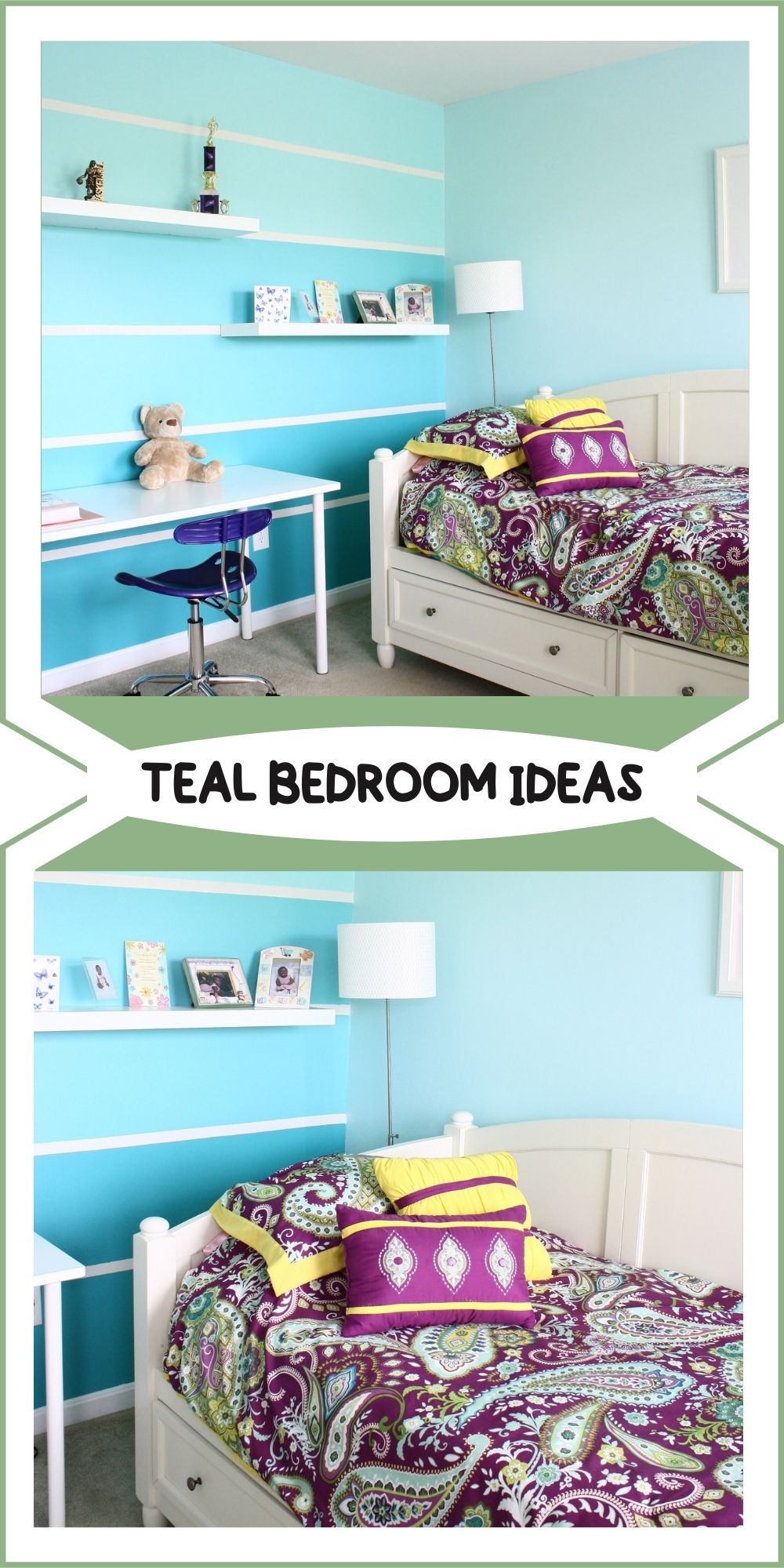teal bedroom decorating ideas