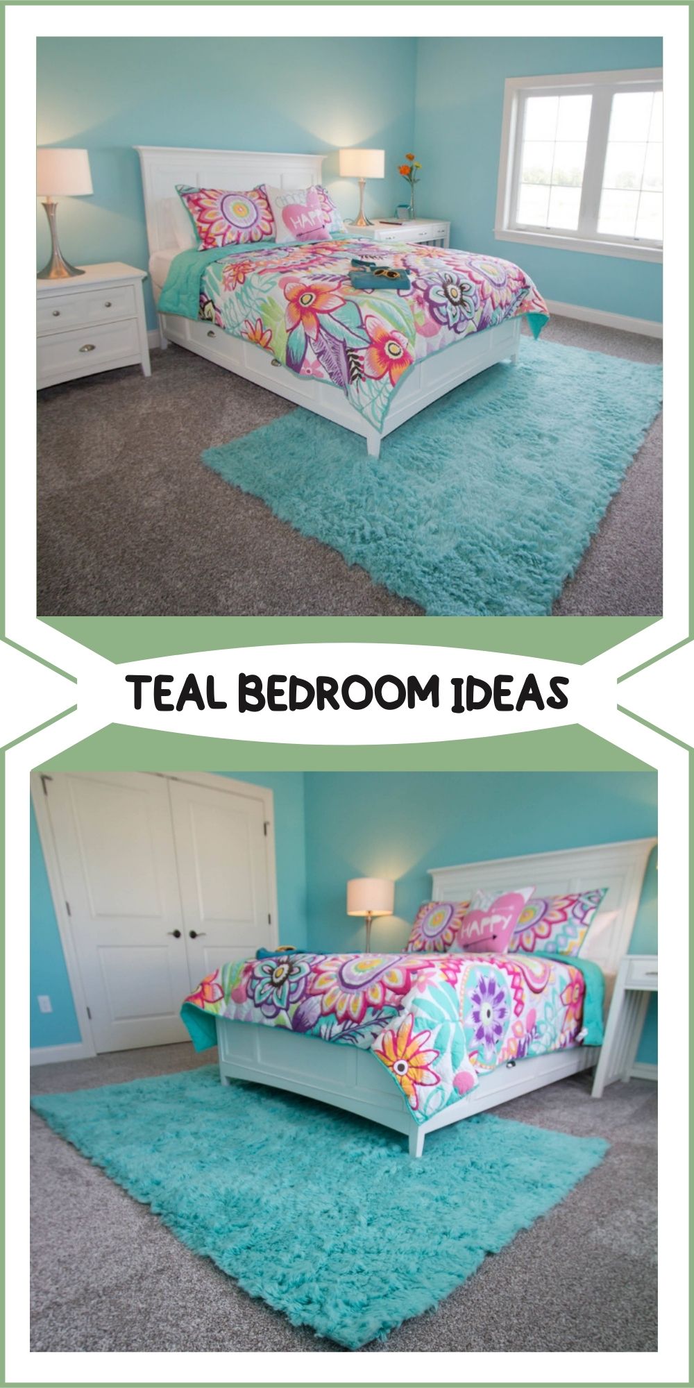 teal and purple bedroom ideas