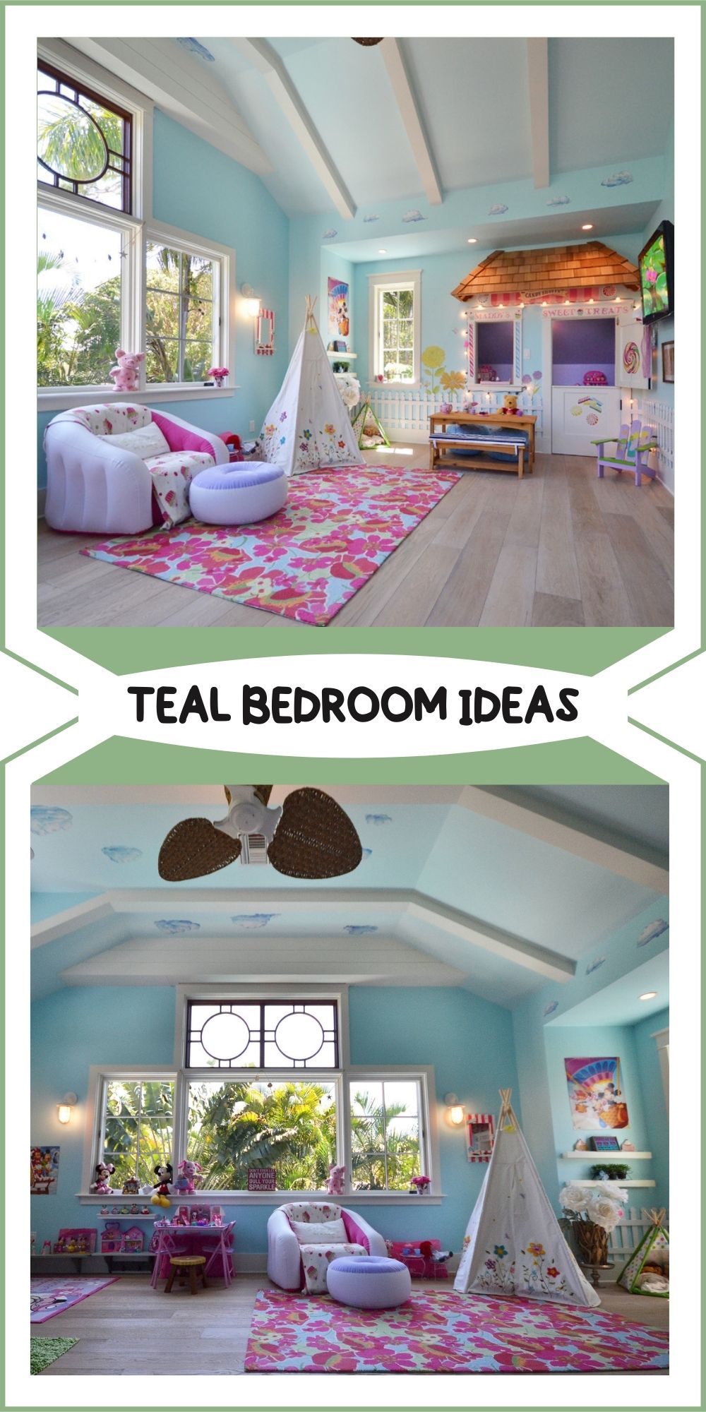 teal bedroom decor ideas