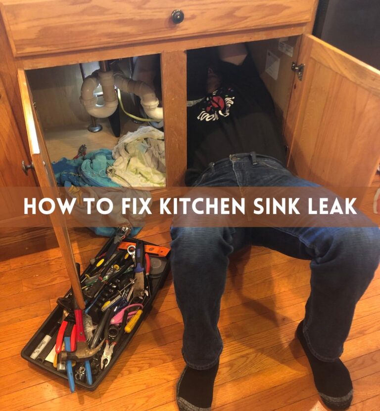 How To Fix Kitchen Sink Leak 768x832 