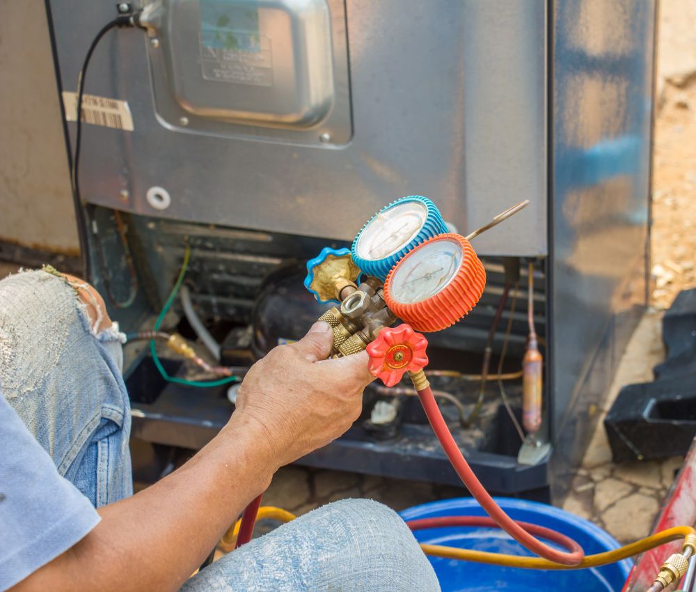 Examining the Compressor and Condenser Coils